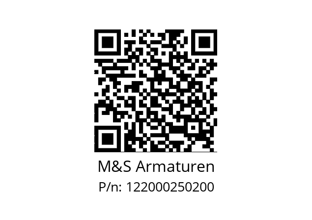   M&S Armaturen 122000250200