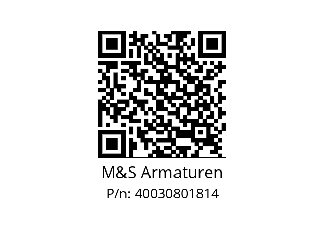   M&S Armaturen 40030801814