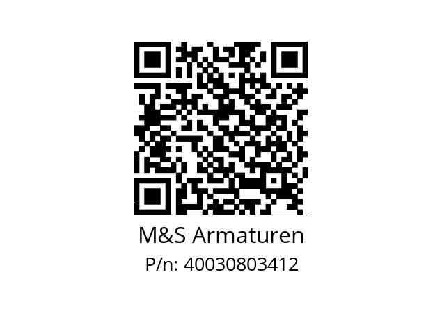   M&S Armaturen 40030803412