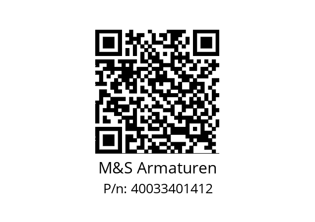   M&S Armaturen 40033401412