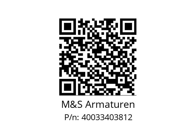   M&S Armaturen 40033403812