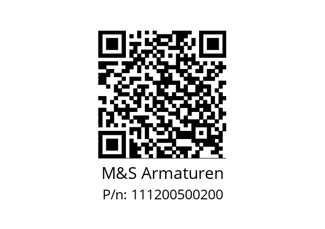   M&S Armaturen 111200500200