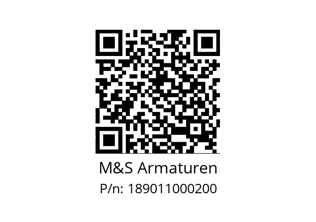   M&S Armaturen 189011000200