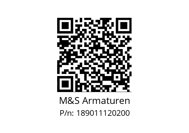   M&S Armaturen 189011120200