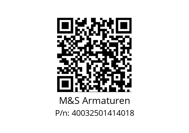   M&S Armaturen 40032501414018