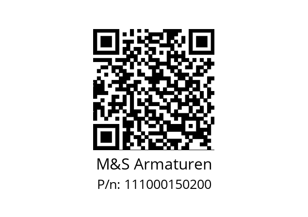   M&S Armaturen 111000150200