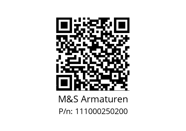   M&S Armaturen 111000250200