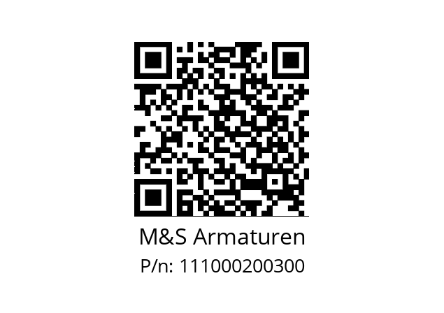   M&S Armaturen 111000200300