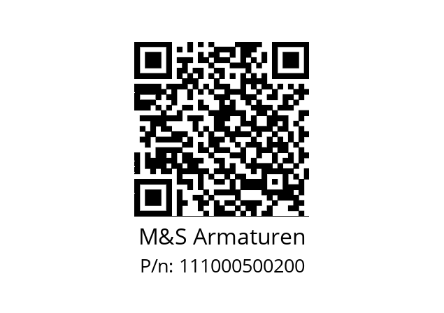   M&S Armaturen 111000500200