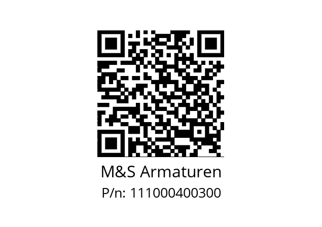   M&S Armaturen 111000400300