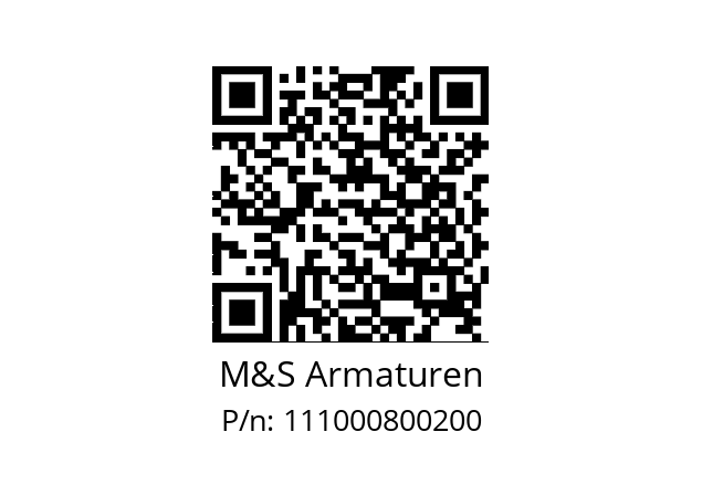   M&S Armaturen 111000800200