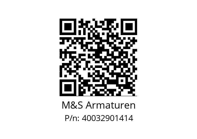   M&S Armaturen 40032901414