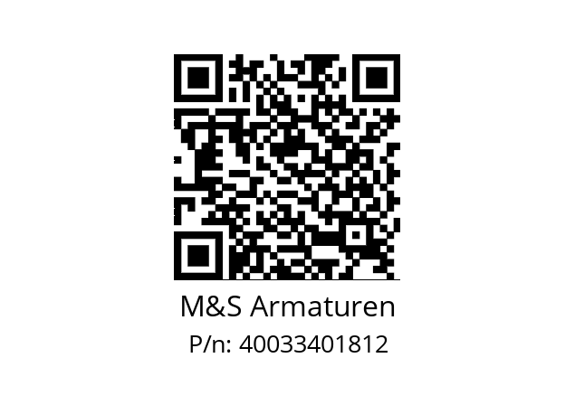   M&S Armaturen 40033401812