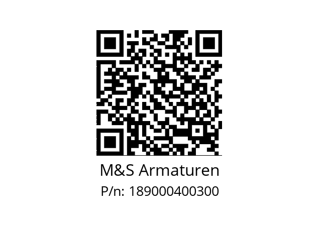   M&S Armaturen 189000400300