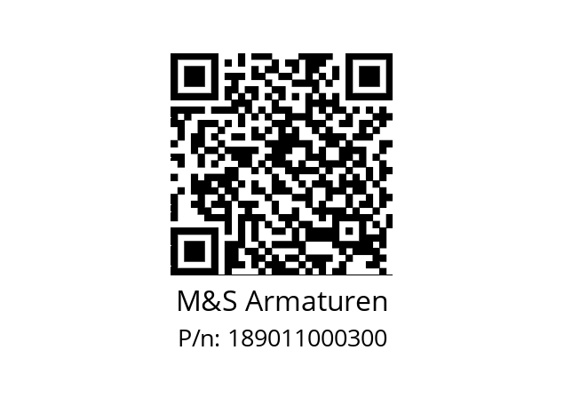   M&S Armaturen 189011000300