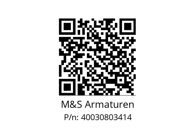   M&S Armaturen 40030803414