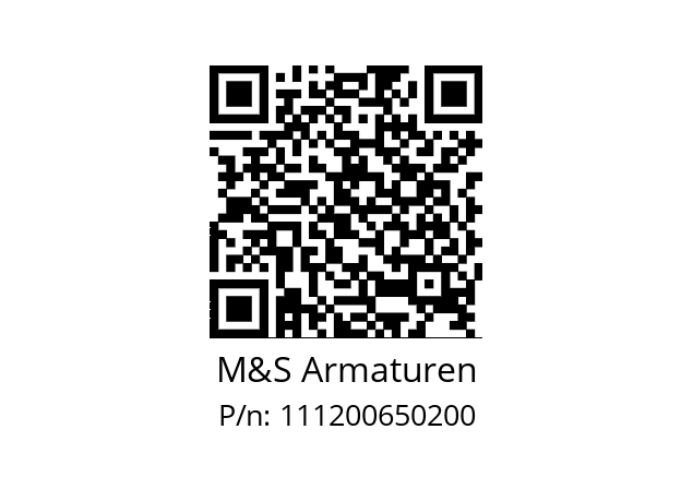   M&S Armaturen 111200650200