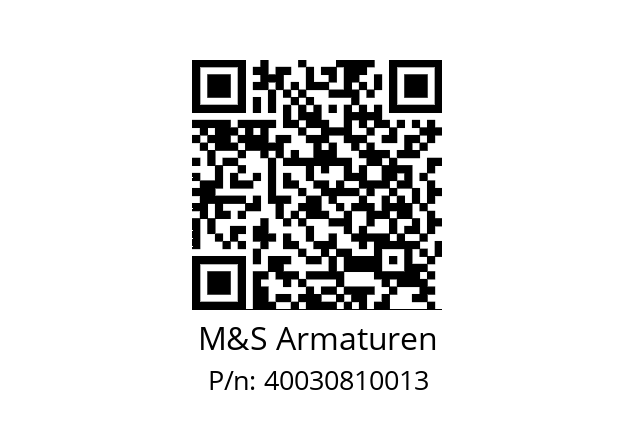   M&S Armaturen 40030810013