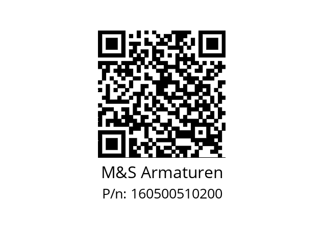   M&S Armaturen 160500510200