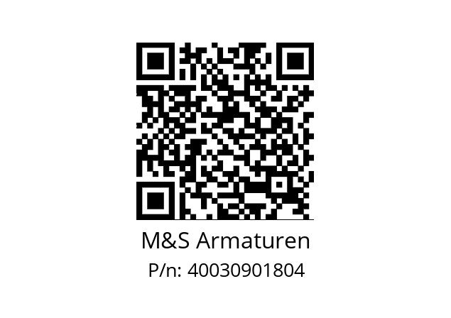   M&S Armaturen 40030901804