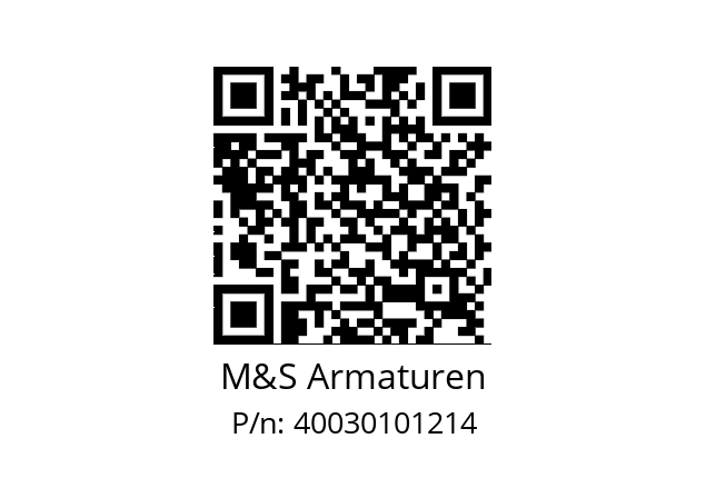   M&S Armaturen 40030101214