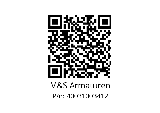   M&S Armaturen 40031003412