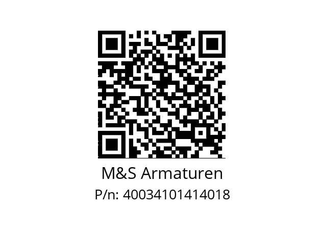   M&S Armaturen 40034101414018