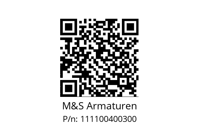   M&S Armaturen 111100400300