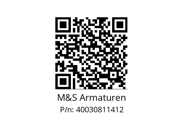   M&S Armaturen 40030811412