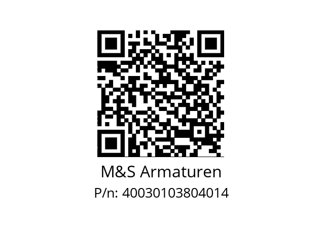   M&S Armaturen 40030103804014