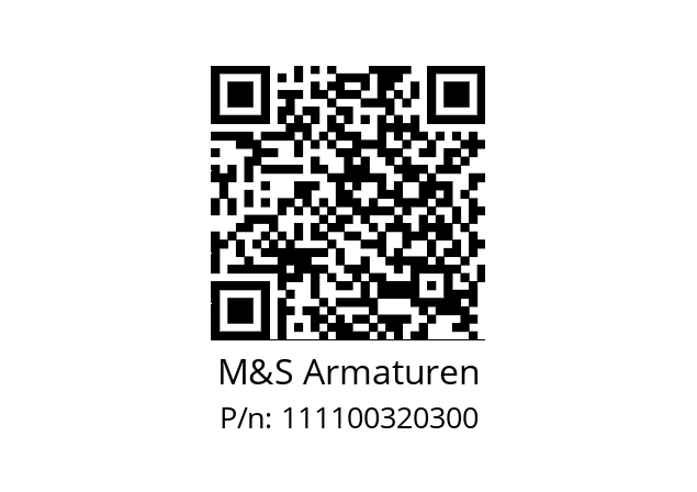   M&S Armaturen 111100320300