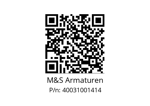   M&S Armaturen 40031001414