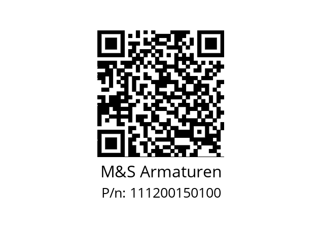   M&S Armaturen 111200150100