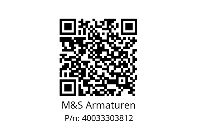   M&S Armaturen 40033303812