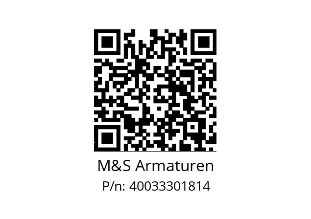   M&S Armaturen 40033301814