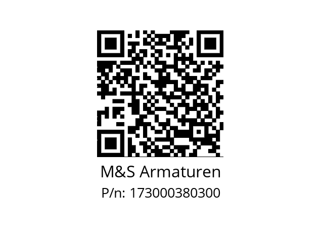   M&S Armaturen 173000380300