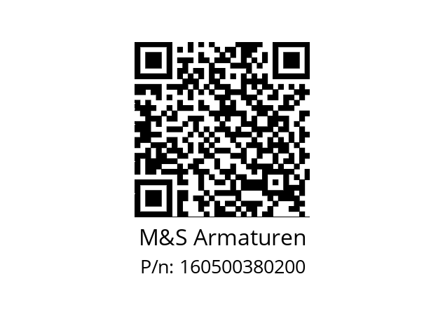   M&S Armaturen 160500380200