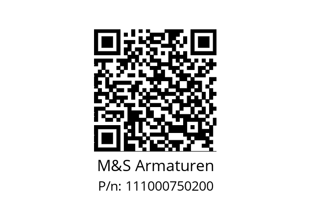   M&S Armaturen 111000750200