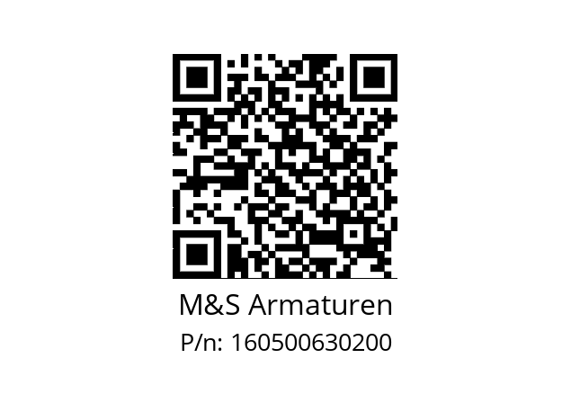   M&S Armaturen 160500630200