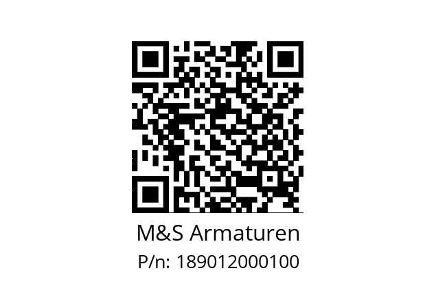   M&S Armaturen 189012000100