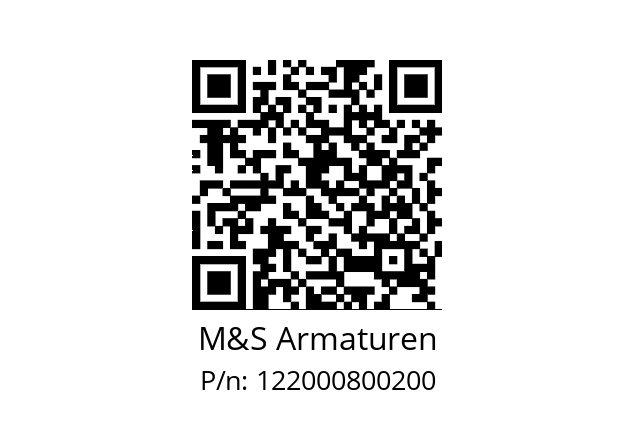   M&S Armaturen 122000800200