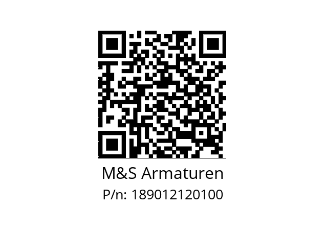   M&S Armaturen 189012120100