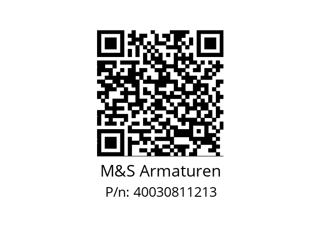   M&S Armaturen 40030811213