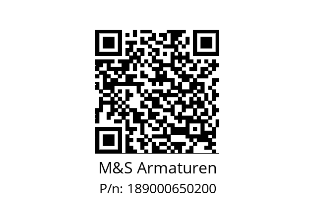   M&S Armaturen 189000650200