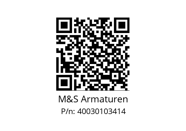   M&S Armaturen 40030103414