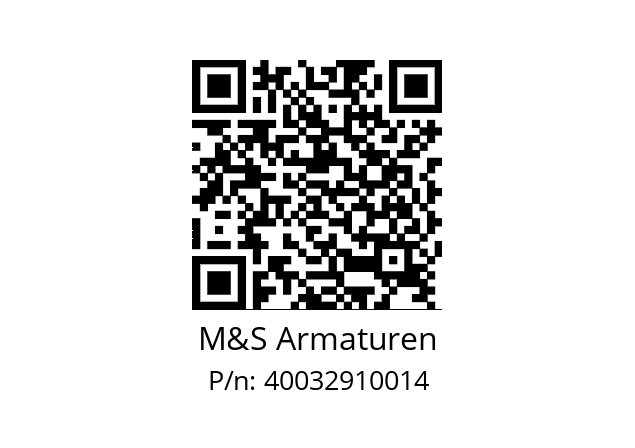   M&S Armaturen 40032910014