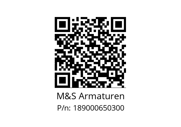   M&S Armaturen 189000650300