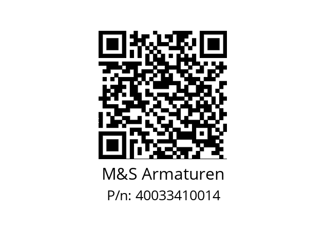   M&S Armaturen 40033410014