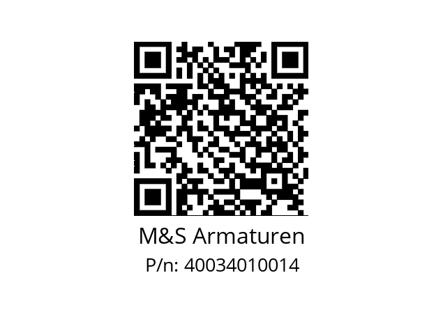   M&S Armaturen 40034010014