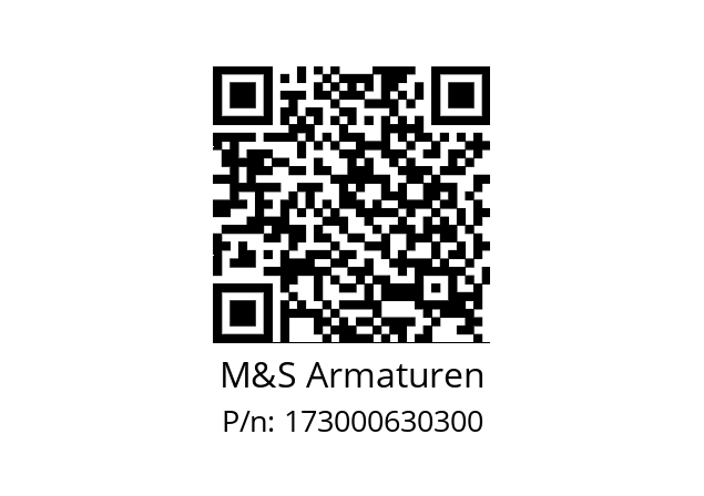   M&S Armaturen 173000630300